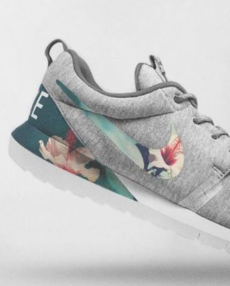 Picture of Nike Floral Roshe Customized Running Shoes