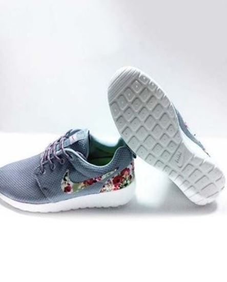 Picture of Nike Floral Roshe Customized Running Shoes